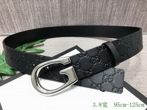 Super Perfect Quality G Belts(100% Genuine Leather,steel Buckle)-3607
