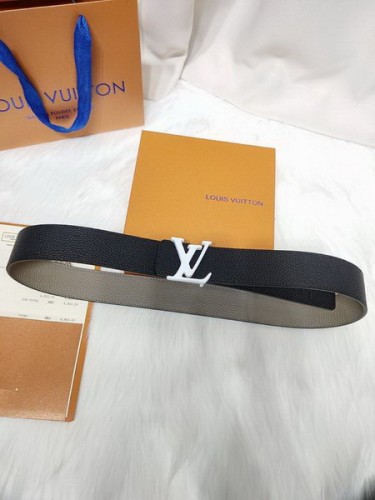 Super Perfect Quality LV Belts(100% Genuine Leather Steel Buckle)-3879