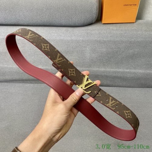 Super Perfect Quality LV Belts(100% Genuine Leather Steel Buckle)-3234
