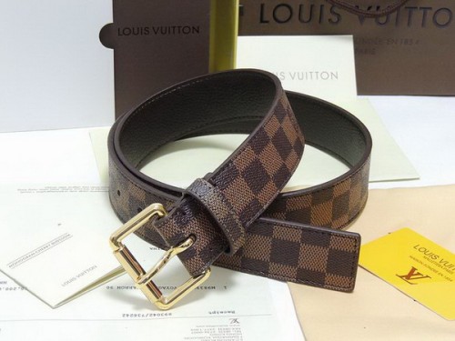 Super Perfect Quality LV Belts(100% Genuine Leather Steel Buckle)-4181