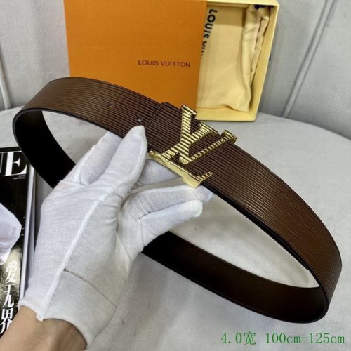 Super Perfect Quality LV Belts(100% Genuine Leather Steel Buckle)-4011