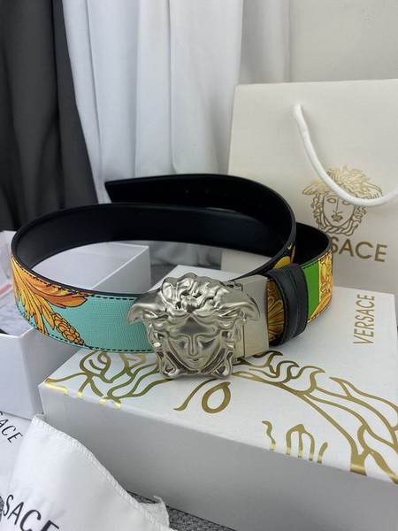 Super Perfect Quality Versace Belts(100% Genuine Leather,Steel Buckle)-430
