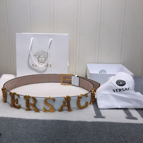 Super Perfect Quality Versace Belts(100% Genuine Leather,Steel Buckle)-685