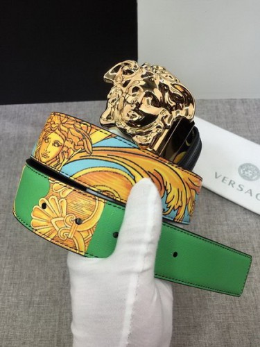 Super Perfect Quality Versace Belts(100% Genuine Leather,Steel Buckle)-715