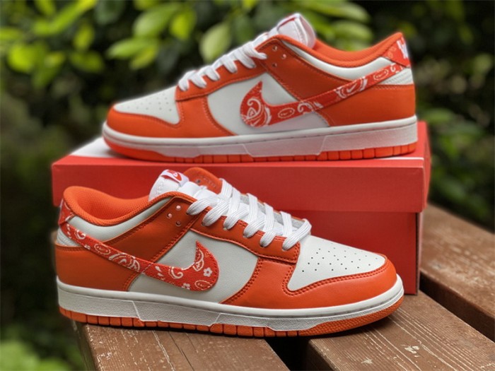 Authentic Nike Dunk Low “Orange Paisley”