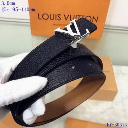 Super Perfect Quality LV Belts(100% Genuine Leather Steel Buckle)-4443