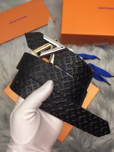 Super Perfect Quality LV Belts(100% Genuine Leather Steel Buckle)-3454