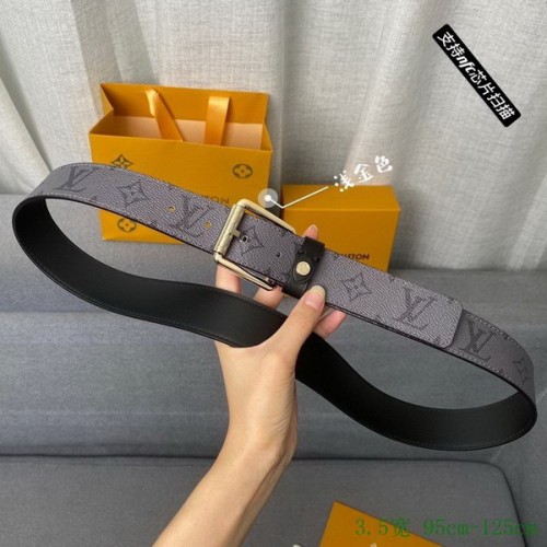 Super Perfect Quality LV Belts(100% Genuine Leather Steel Buckle)-2737
