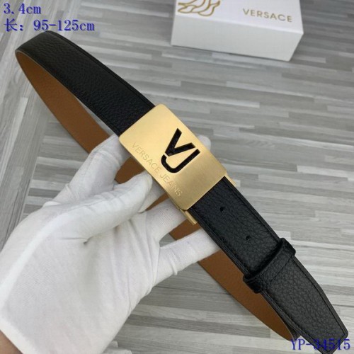 Super Perfect Quality Versace Belts(100% Genuine Leather,Steel Buckle)-566