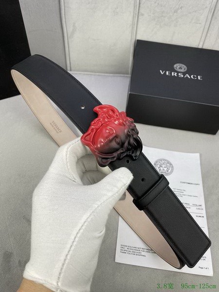 Super Perfect Quality Versace Belts(100% Genuine Leather,Steel Buckle)-1317
