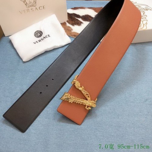 Super Perfect Quality Versace Belts(100% Genuine Leather,Steel Buckle)-783