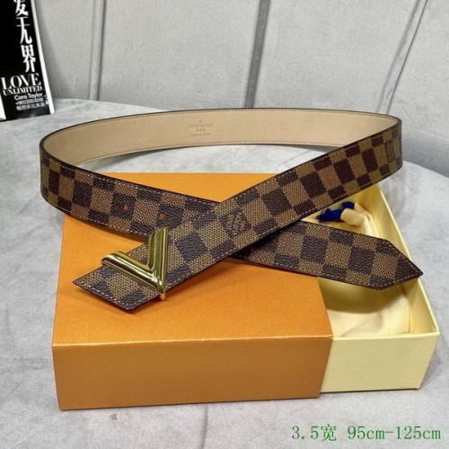 Super Perfect Quality LV Belts(100% Genuine Leather Steel Buckle)-2667