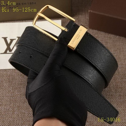 Super Perfect Quality LV Belts(100% Genuine Leather Steel Buckle)-3569