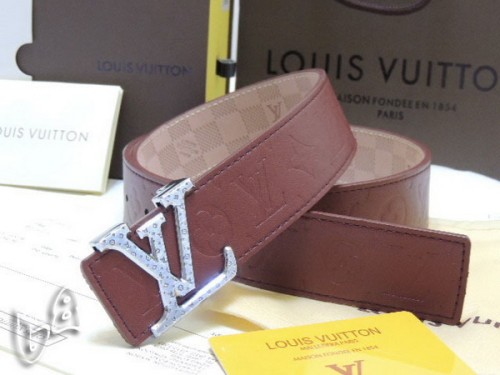 Super Perfect Quality LV Belts(100% Genuine Leather Steel Buckle)-4242