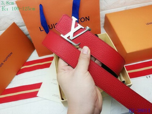 Super Perfect Quality LV Belts(100% Genuine Leather Steel Buckle)-3682