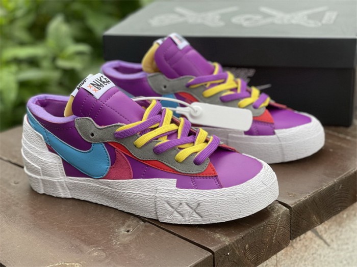 Authentic Sacai x KAWS x Nike Blazer Low “Purple Dusk”