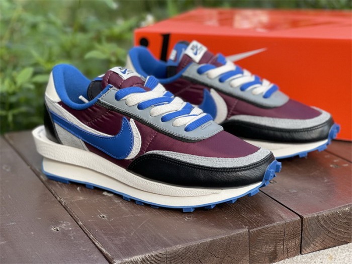 Authentic Sacai x Clot x Nike LDWaffle  Night Maroon