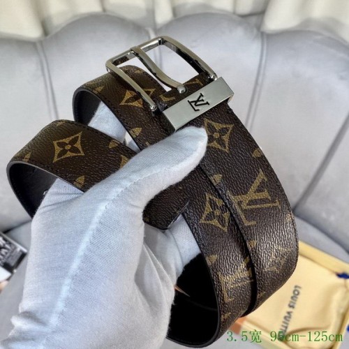 Super Perfect Quality LV Belts(100% Genuine Leather Steel Buckle)-2647