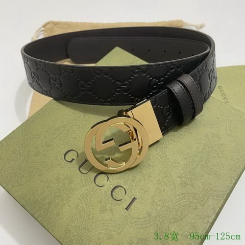 Super Perfect Quality G Belts(100% Genuine Leather,steel Buckle)-2806