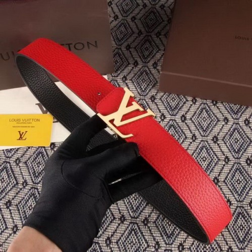 Super Perfect Quality LV Belts(100% Genuine Leather Steel Buckle)-3710
