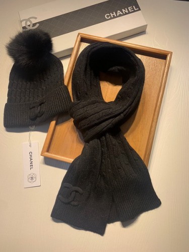 CHAL Wool Cap Scarf AAA-156