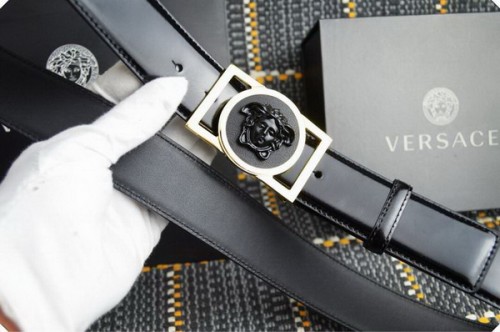 Super Perfect Quality Versace Belts(100% Genuine Leather,Steel Buckle)-734