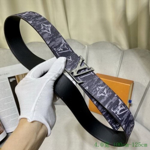 Super Perfect Quality LV Belts(100% Genuine Leather Steel Buckle)-4086