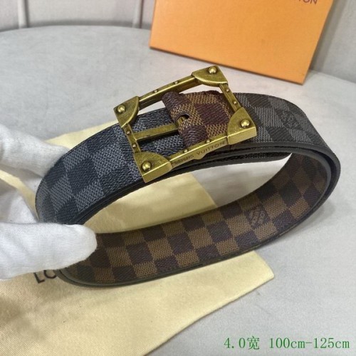 Super Perfect Quality LV Belts(100% Genuine Leather Steel Buckle)-4075