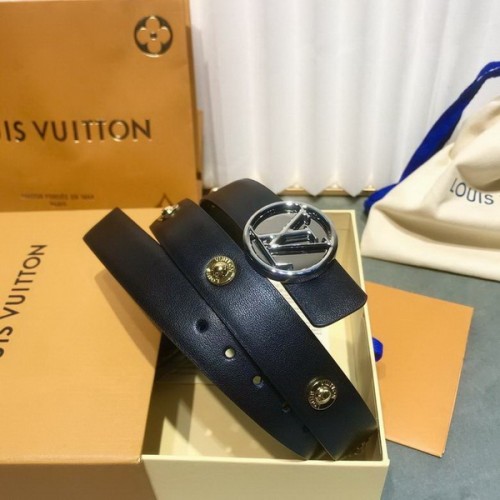 Super Perfect Quality LV Belts(100% Genuine Leather Steel Buckle)-4310