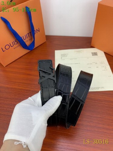 Super Perfect Quality LV Belts(100% Genuine Leather Steel Buckle)-4396