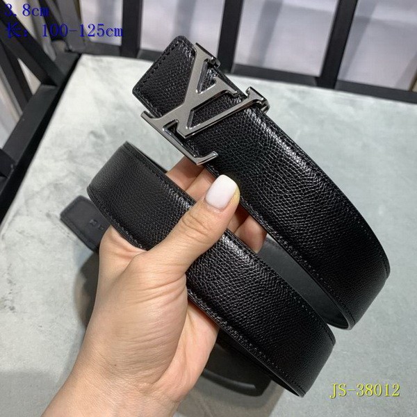 Super Perfect Quality LV Belts(100% Genuine Leather Steel Buckle)-3636