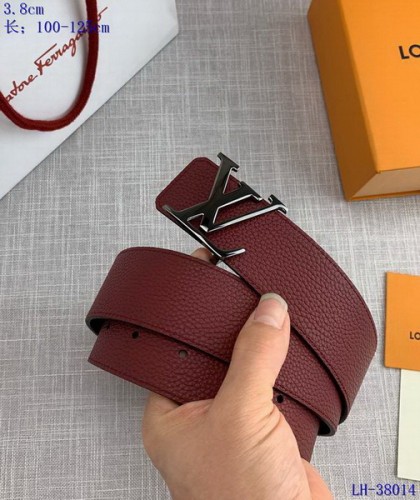 Super Perfect Quality LV Belts(100% Genuine Leather Steel Buckle)-3667