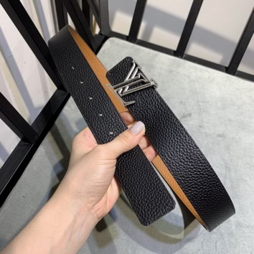 Super Perfect Quality LV Belts(100% Genuine Leather Steel Buckle)-3839
