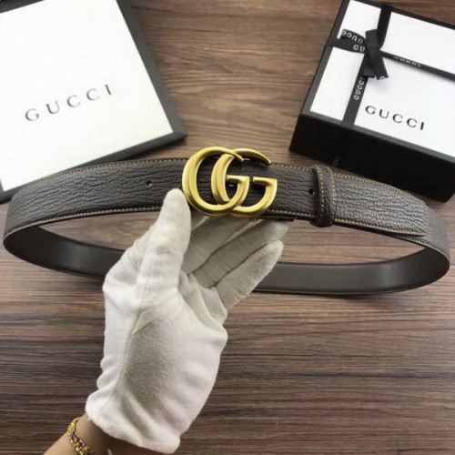 Super Perfect Quality G Belts(100% Genuine Leather,steel Buckle)-3533