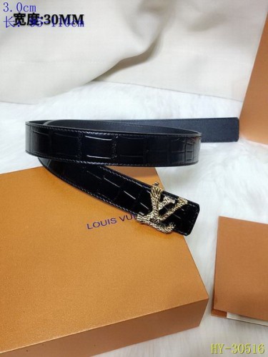 Super Perfect Quality LV Belts(100% Genuine Leather Steel Buckle)-4425