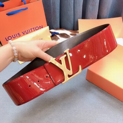 Super Perfect Quality LV Belts(100% Genuine Leather Steel Buckle)-4141