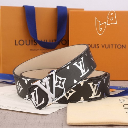 Super Perfect Quality LV Belts(100% Genuine Leather Steel Buckle)-4248