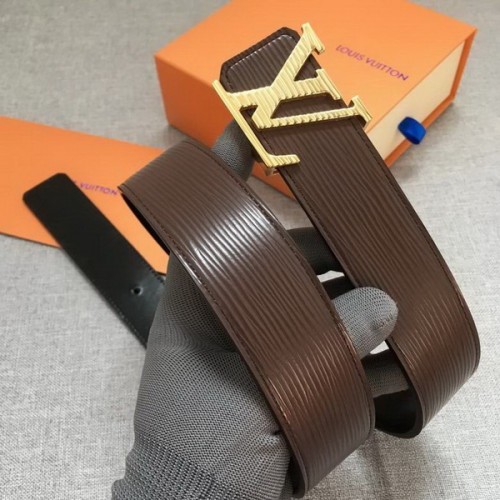 Super Perfect Quality LV Belts(100% Genuine Leather Steel Buckle)-3961