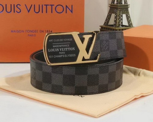 Super Perfect Quality LV Belts(100% Genuine Leather Steel Buckle)-3933
