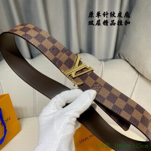 Super Perfect Quality LV Belts(100% Genuine Leather Steel Buckle)-3992