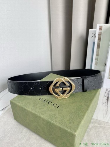 Super Perfect Quality G Belts(100% Genuine Leather,steel Buckle)-3641