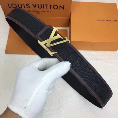 Super Perfect Quality LV Belts(100% Genuine Leather Steel Buckle)-4115