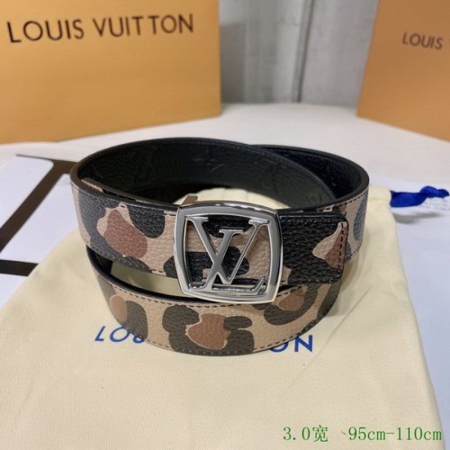 Super Perfect Quality LV Belts(100% Genuine Leather Steel Buckle)-2635