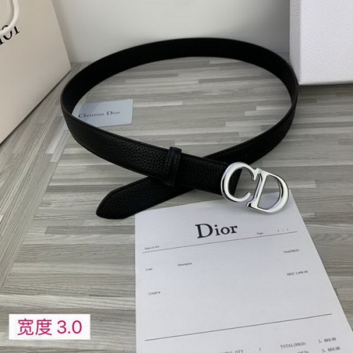 Super Perfect Quality Dior Belts(100% Genuine Leather,steel Buckle)-587