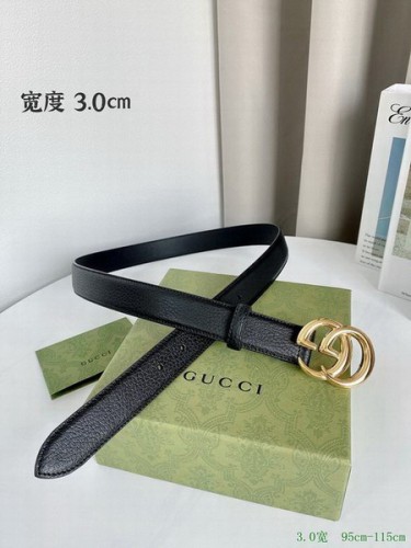 Super Perfect Quality G Belts(100% Genuine Leather,steel Buckle)-3363