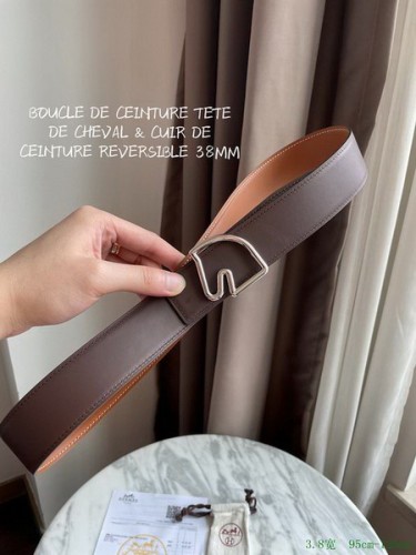 Super Perfect Quality Hermes Belts(100% Genuine Leather,Reversible Steel Buckle)-878
