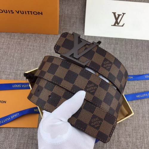 Super Perfect Quality LV Belts(100% Genuine Leather Steel Buckle)-3777