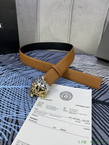 Super Perfect Quality Versace Belts(100% Genuine Leather,Steel Buckle)-1320