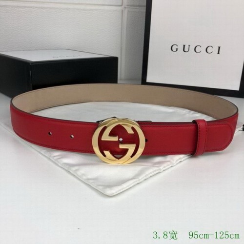 Super Perfect Quality G Belts(100% Genuine Leather,steel Buckle)-3700