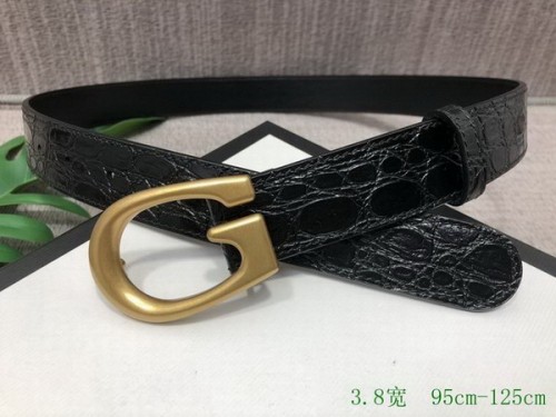 Super Perfect Quality G Belts(100% Genuine Leather,steel Buckle)-3712